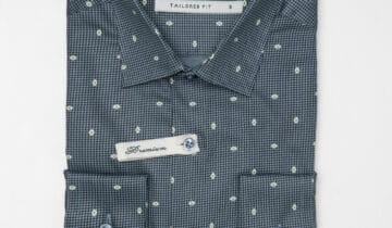Chemise Double Retors Pied-De-Poule – Vert