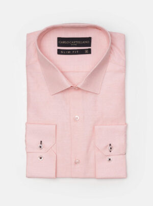 Chemise Slim Fil-A-Fil - Saumon