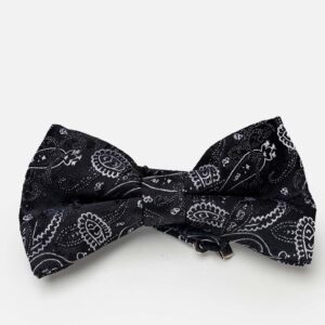 Nœud Papillon à Motif Paisley - Noir