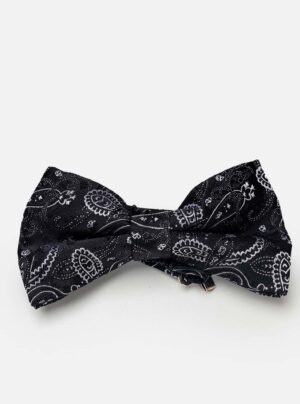 Nœud Papillon à Motif Paisley - Noir