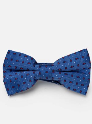 Nœud Papillon à Motif Paisley - Bleu