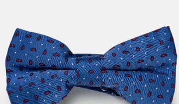 Nœud Papillon à Motif Paisley – Bleu