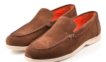 Mocassin Bateau En Daim – Taupe