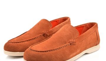 Mocassin Bateau En Daim – Tabac