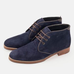 Bottine En Daim - Bleu