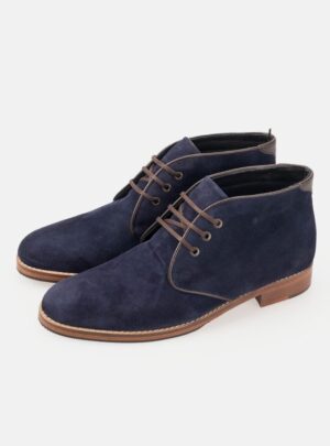 Bottine En Daim - Bleu