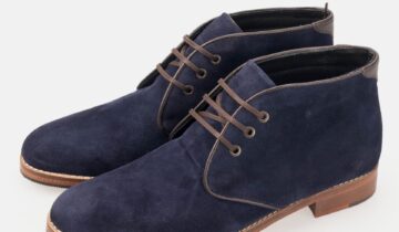 Bottine En Daim – Bleu