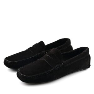 Mocassin En Daim - Noir