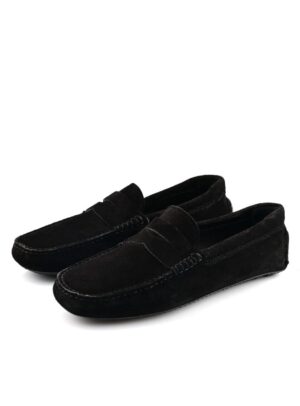 Mocassin En Daim - Noir