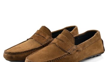 Mocassin En Daim – Taupe