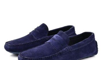 Mocassin En Daim – Marine