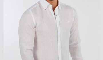 Chemise Ajustée Décontractée En Lin – Blanc