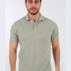 Polo Ajusté À Col Boutonné - Vert