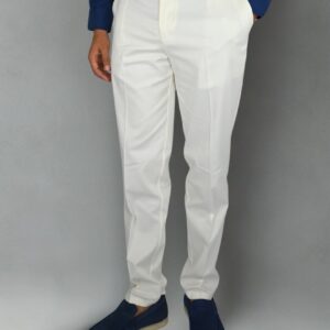 Pantalon Tencel Ajusté - Blanc