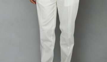 Pantalon Tencel Ajusté – Blanc