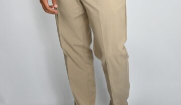 Pantalon Tencel Ajusté – Beige