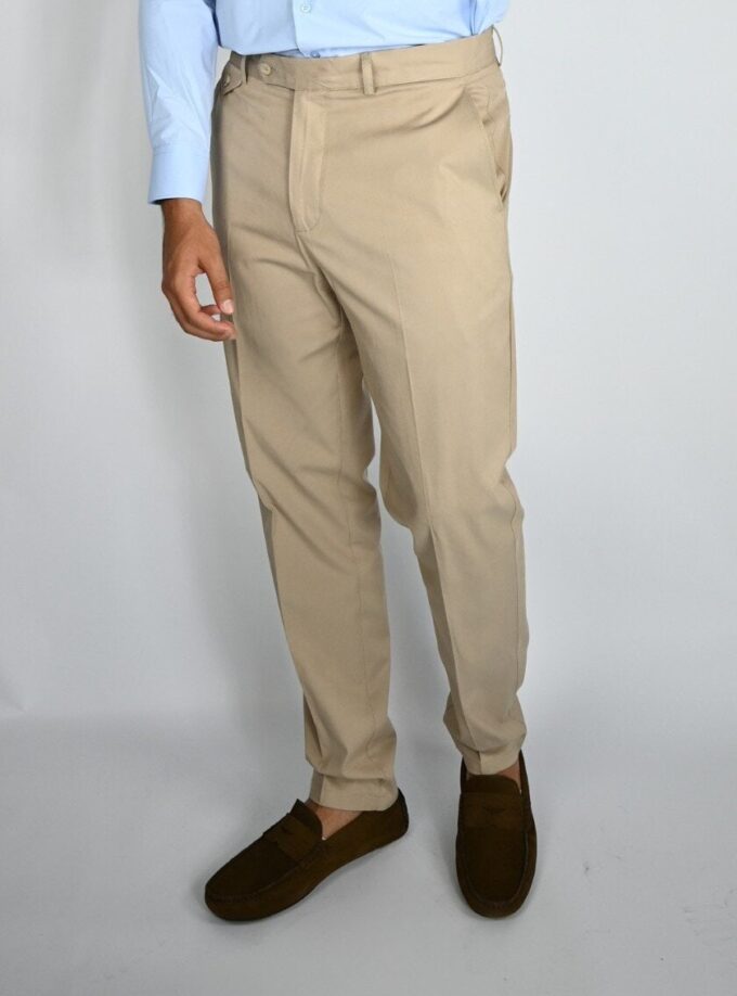 Pantalon Tencel Ajusté - Beige