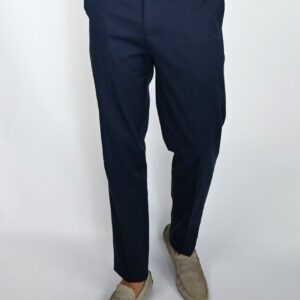 Pantalon Tencel Ajusté - Bleu Marine