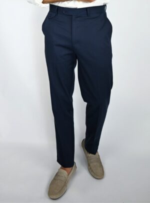 Pantalon Tencel Ajusté - Bleu Marine