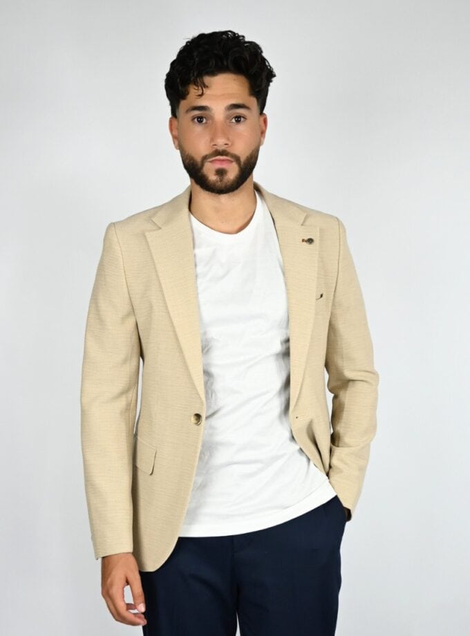 veste décontractée ajustée – beige