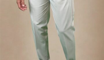 Pantalon Tencel Ajusté – Beige Clair