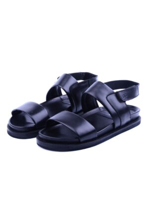Sandale En Cuir - Noir