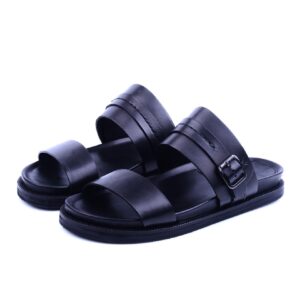 Sabot En Cuir - Noir
