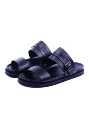 Sabot En Cuir - Noir