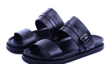 Sabot En Cuir – Noir
