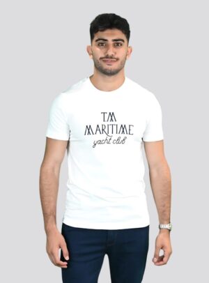 T-shirt Ajusté Imprimé En Coton - Blanc