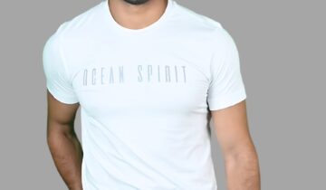 T-shirt Ajusté Imprimé En Coton – Blanc