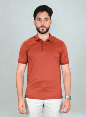 Polo Coton Mercerisé - Brique