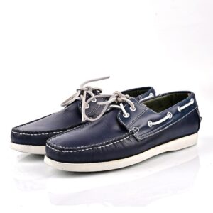 Mocassin Bateau Avec Lacet - Bleu Marine