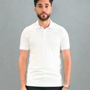 Polo Coton Mercerisé - Blanc