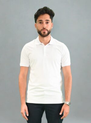 Polo Coton Mercerisé - Blanc