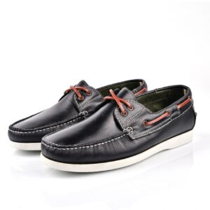 Mocassin Bateau Avec Lacet - Noir