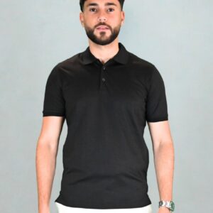 Polo Coton Mercerisé - Noir