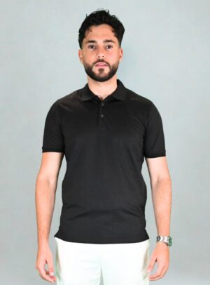 Polo Coton Mercerisé - Noir