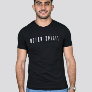 T-shirt Ajusté Imprimé En Coton - Noir