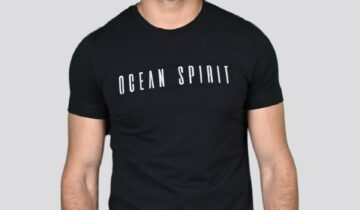 T-shirt Ajusté Imprimé En Coton – Noir