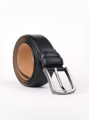 Ceinture Classique En Cuir - Noir
