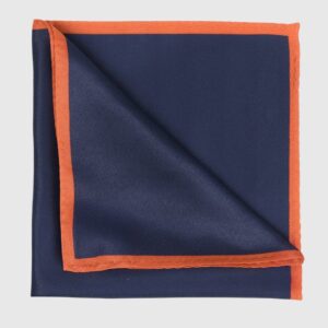 Pochette De Costume Uni - Bleu marine