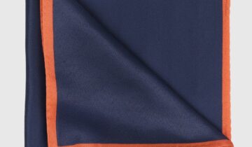 Pochette De Costume Uni – Bleu marine