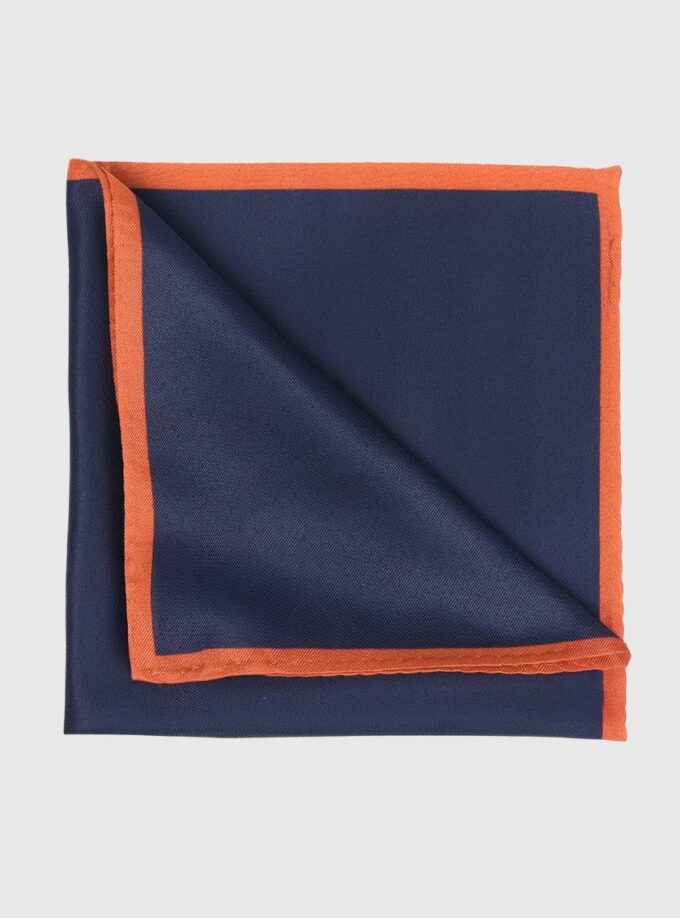 Pochette De Costume Uni - Bleu marine