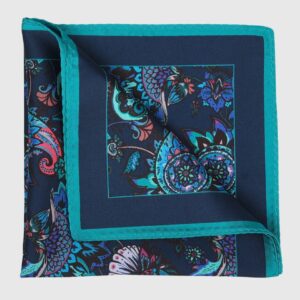 Pochette De Costume Fantaisie - Turquoise