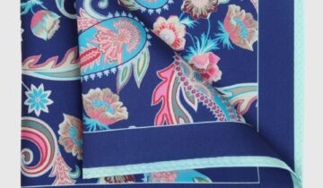 Pochette De Costume Fantaisie – Bleu
