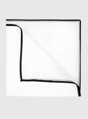 Pochette De Costume Uni - Blanc