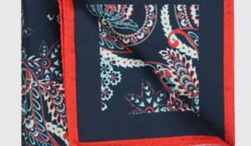 Pochette De Costume Fantaisie – Bleu Marine