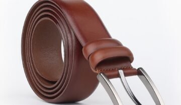 Ceinture Classique En Cuir – Marron