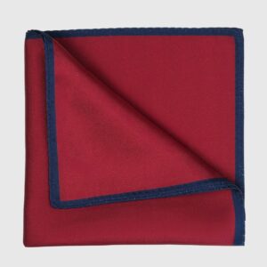 Pochette De Costume Uni - Bordeaux